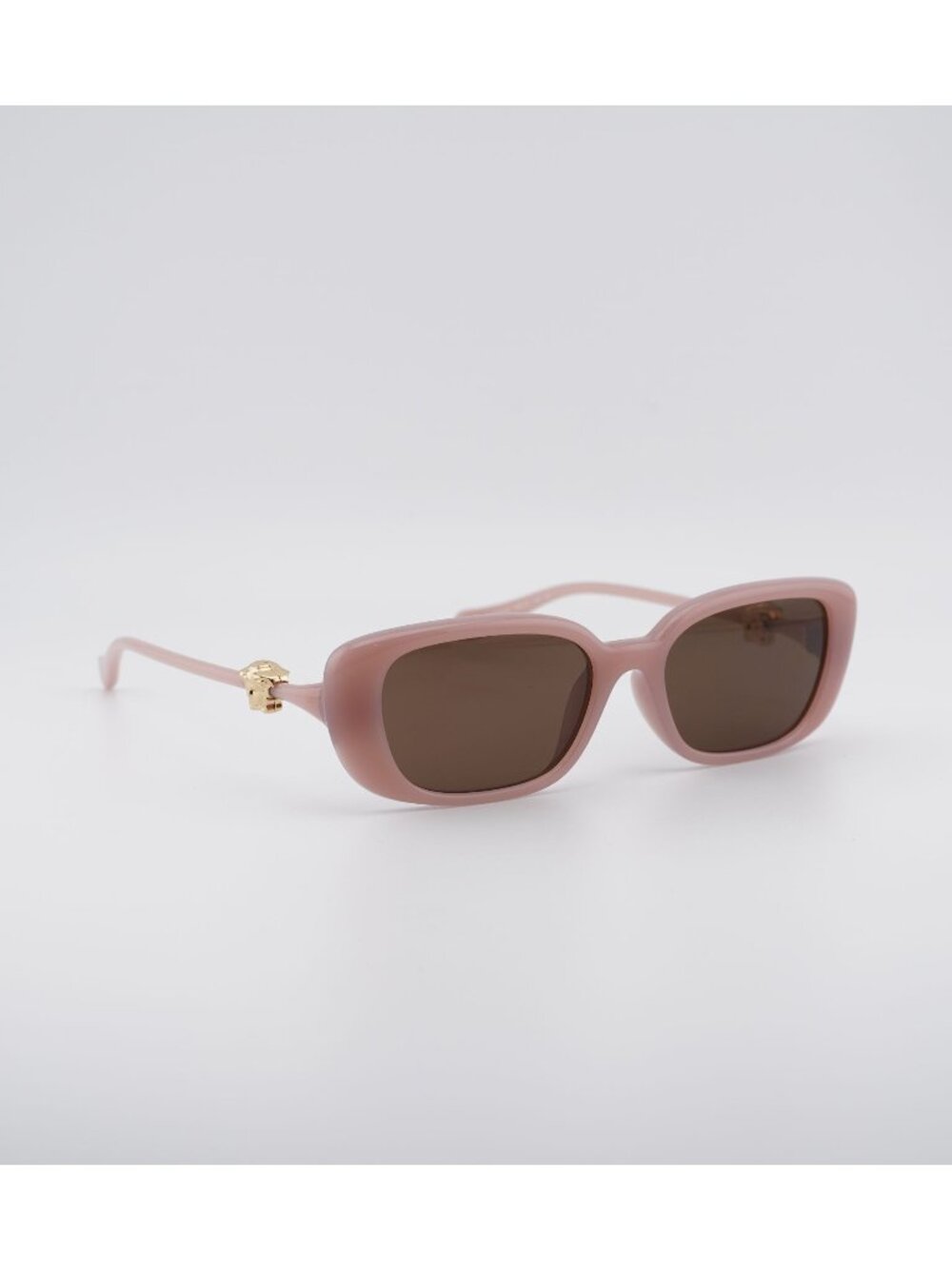 Versace VE4504D 553573 Sunglasses Pink Rectangle Frame, Brown Lenses
